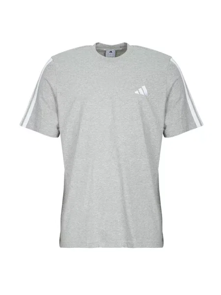Majica Adidas s črtami siva