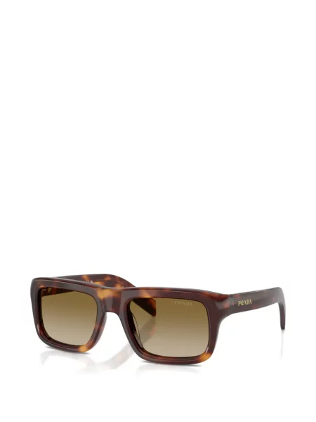 Ochelari de soare pătrați Prada Eyewear maro
