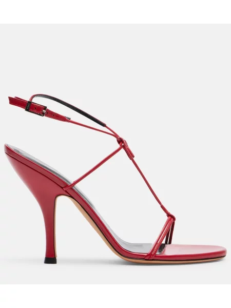 Sandale Jude din piele slingback roșu