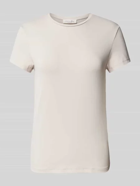 T-shirt z okrągłym dekoltem Christian Berg Woman brązowa