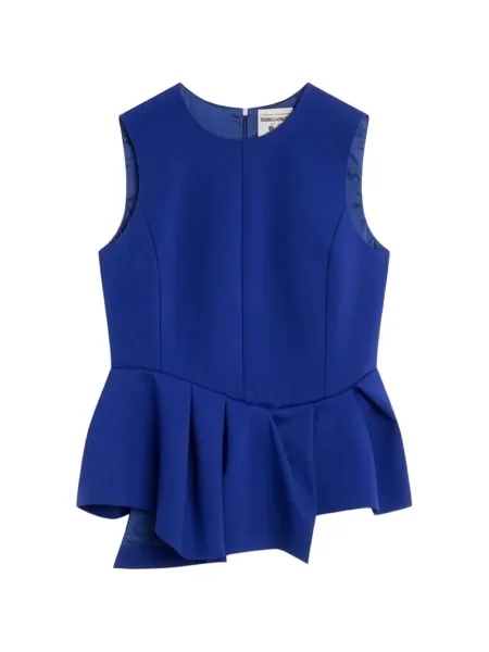 Top Semicouture fără mâneci albastru