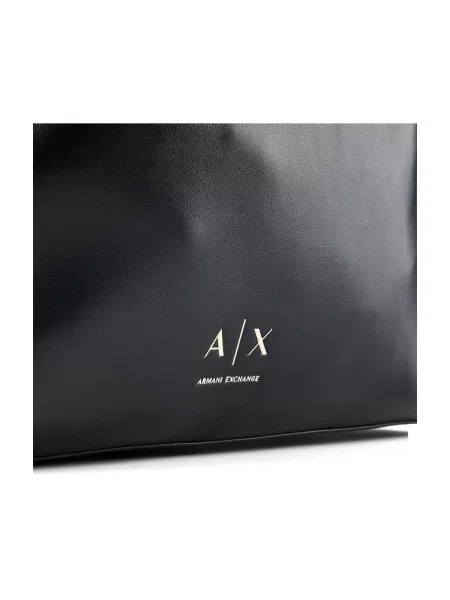 Hobo kabelka Armani Exchange z ekologickej kože čierna