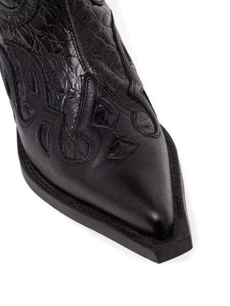 Botine New Rock din piele negru