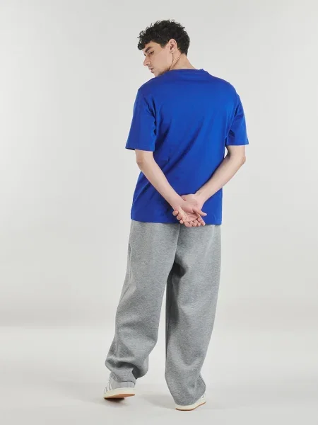 Tricou Adidas din jerseu mini cu autograf albastru