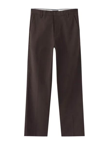 Pull&Bear Pantaloni cu dungă maro