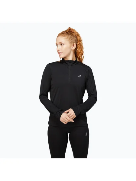 Olcsóbban. Női futó hosszú ujjú ASICS Core Zip Top teljesítmény fekete. Méret: S fekete