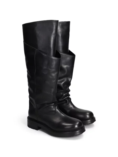 Botine Strategia Shoes din piele negru