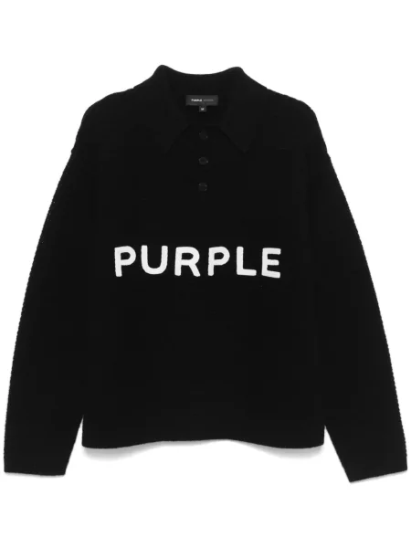 Pletené polotričko Purple Brand černé