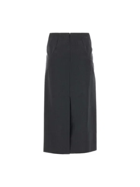Spódnica ołówkowa Jil Sander wełniana szara