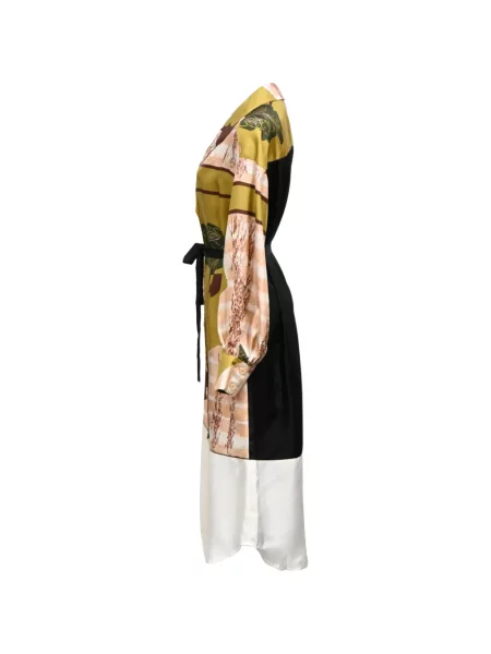 Rochie tip cămașă Rachel Comey de mătase negru