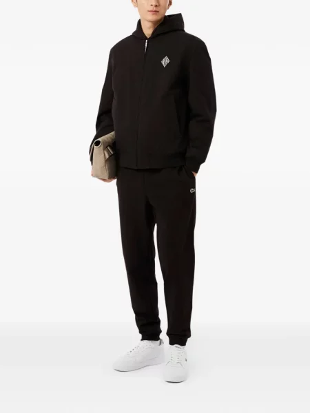 Pantaloni Lacoste cu autograf maro