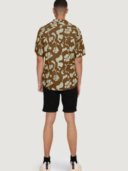 Къс риза Only черно