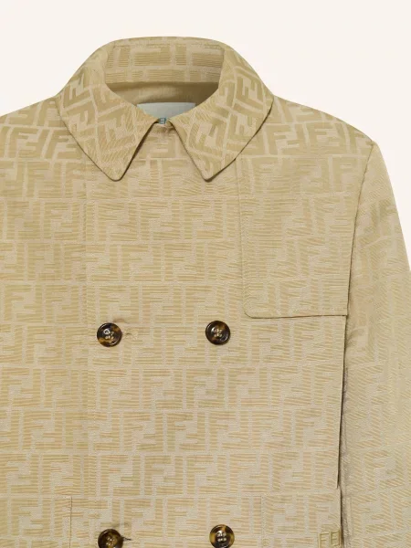 Fendi Kurtka Caban beige beżowa