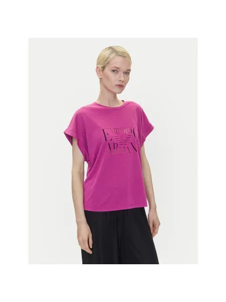 Emporio Armani Футболка Loose Fit рожевий