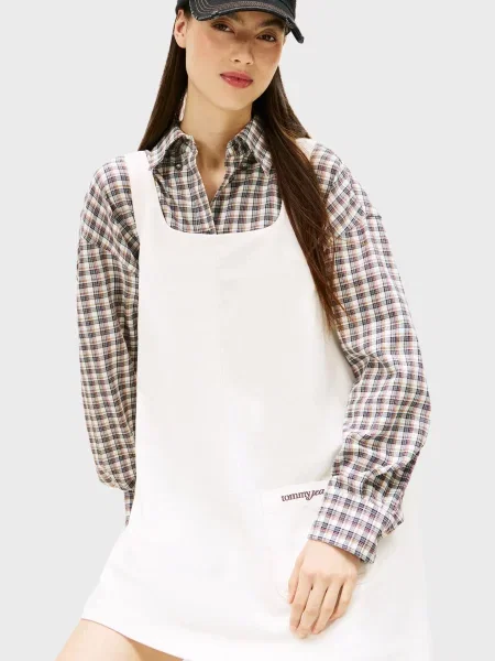 Джинсова сукня Tommy Jeans біла