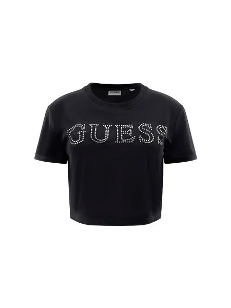 GUESS Tricou / argintiu negru
