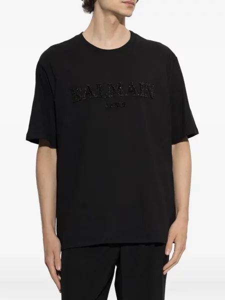 Tricou Balmain cu autograf negru