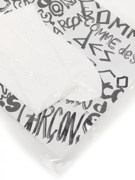 Șosete Comme Des Garçons cu autograf alb