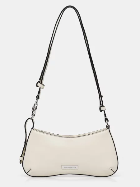 Karl Lagerfeld torebka z imitacji skóry IKON biała