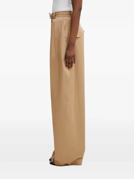 Cu centură pantaloni Sportmax maro
