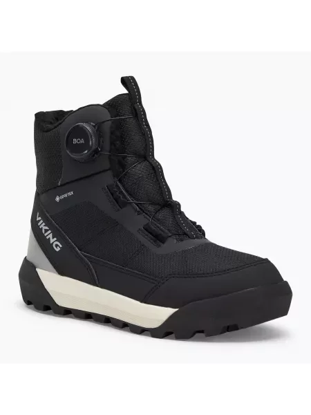 Śniegowce dziecięce Viking Expower Warm GTX BOA black czarne