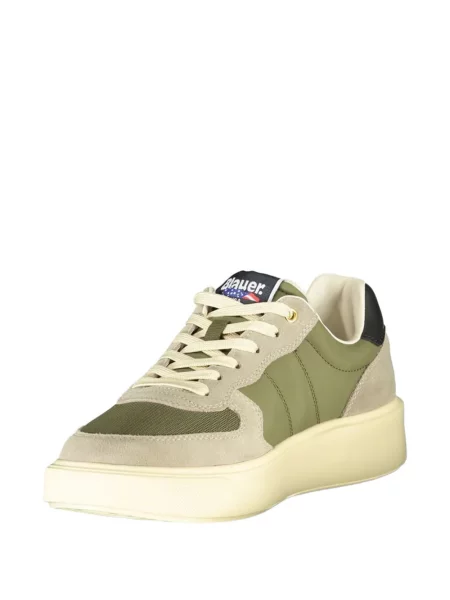 Sneakerși Blauer din piele de căprioară chunky verde