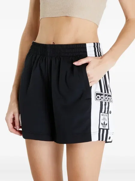 Pantaloni scurți Adidas cu dungi negru