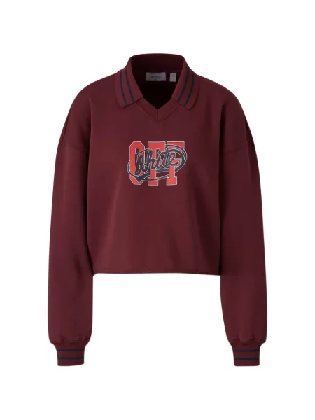 Decupat hanorac cu glugă Off-white alb