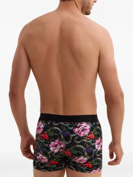 Boxeri Aubade cu model floral cu imagine negru