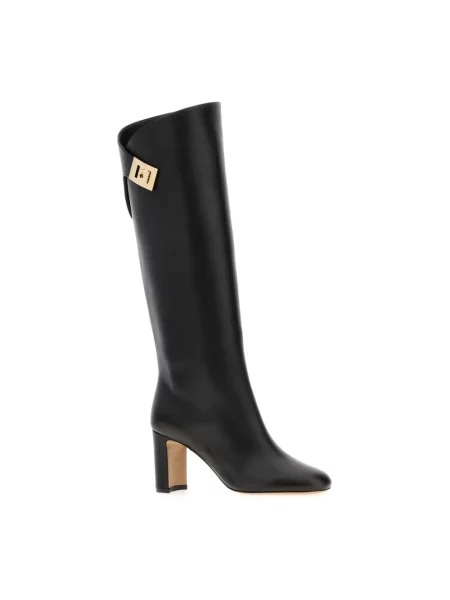 Botki Ferragamo czarne