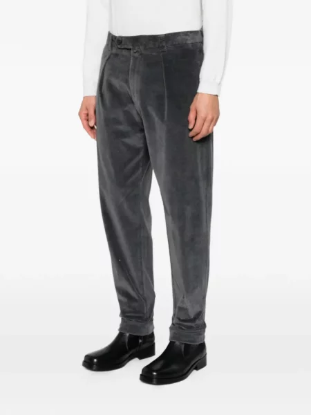 Pantaloni Berwich de catifea cord gri