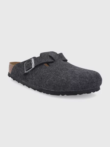 Birkenstock Volneni copati Boston siva
