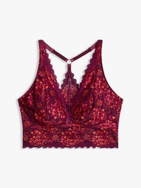 Biustonosz bustier z miękką bawełnianą podszewką czerwony
