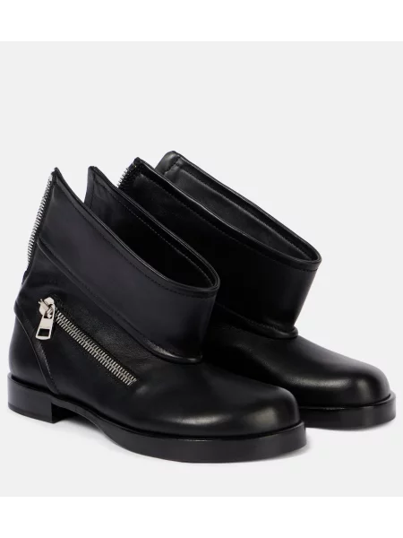 Botine Jw Anderson din piele biker negru
