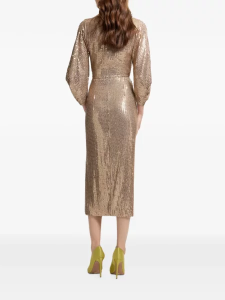 Rochie midi Elie Saab cu paiete drapată