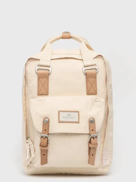 Раница Doughnut голям с изчистен дизайн бежово