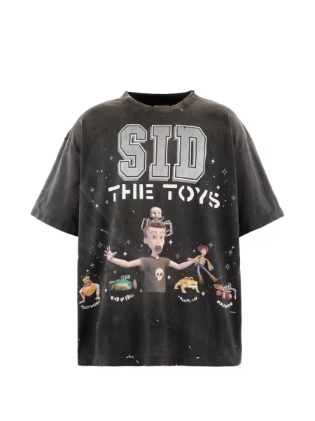 Tricou Saint Mxxxxxx cu imagine negru