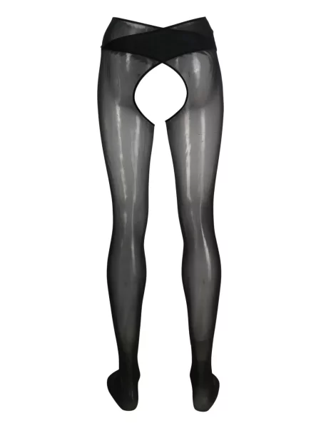 Šlaunis pėdkelnės Wolford juoda