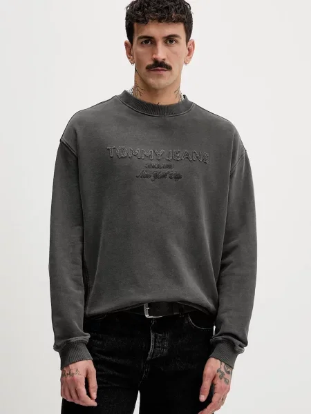 Tommy Jeans hanorac de cu imprimeu gri