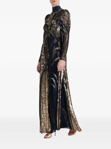 Rochie Temperley London cu paiete albastru