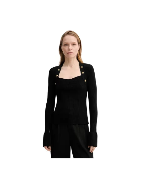 The Kooples sweter lekki czarny