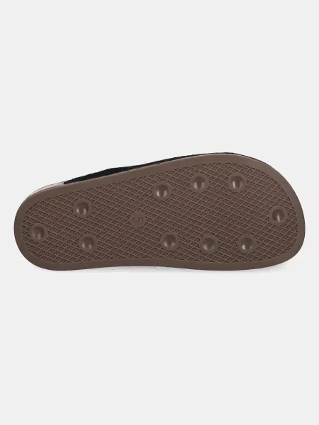 Замшевые шлепанцы Adidas Originals черные