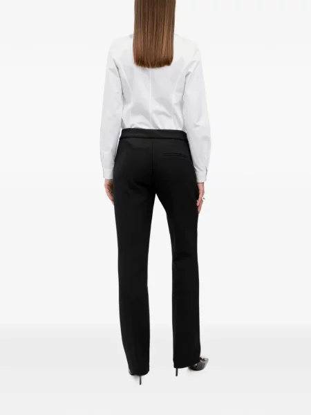Pantaloni Hugo din țesătură twill negru
