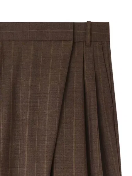 Pantaloni Ganni plic maro