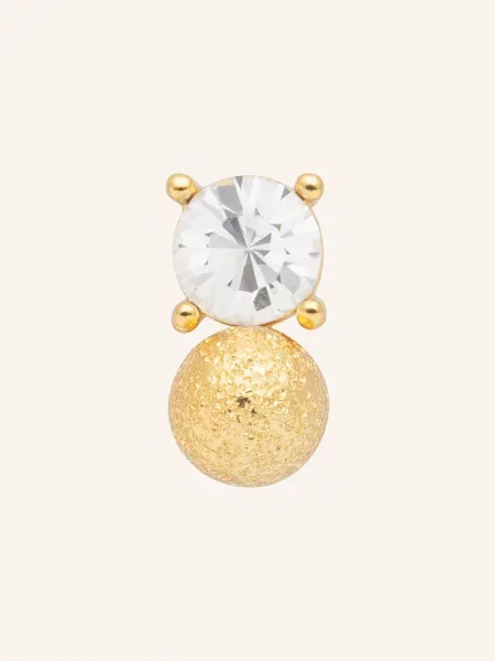 Lulu Copenhagen Náušnice Diamond Eye Earring zlatá