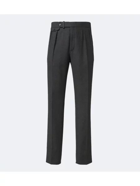 Pantaloni Ralph Lauren Purple Label de lână gri