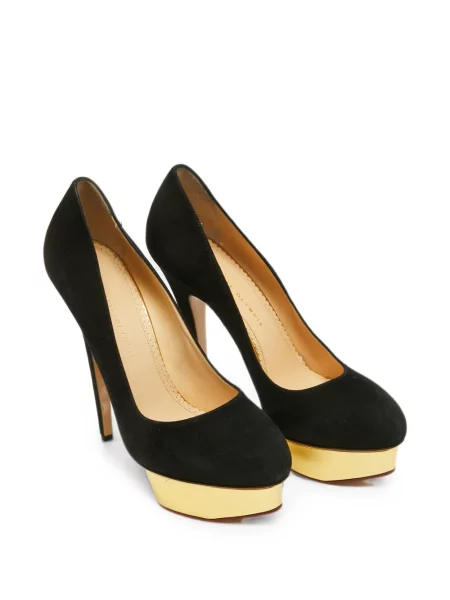 Platform talpú körömcipő Charlotte Olympia fekete