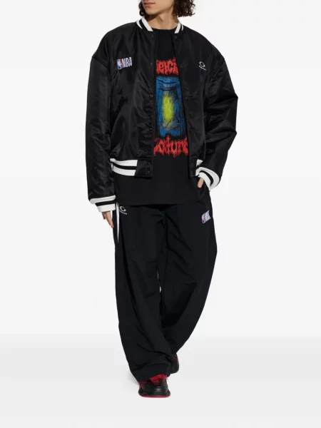 Geacă bomber Balenciaga cu autograf negru