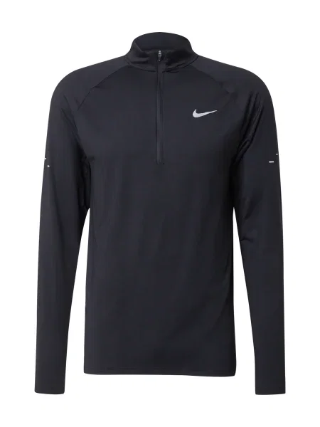NIKE Tricou funcțional STRIDE negru alb