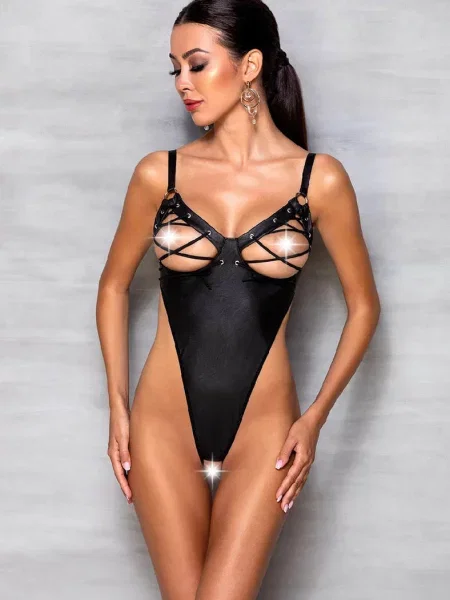 Сексуальное боди-манкини Боди_Passion_Celin чорне
